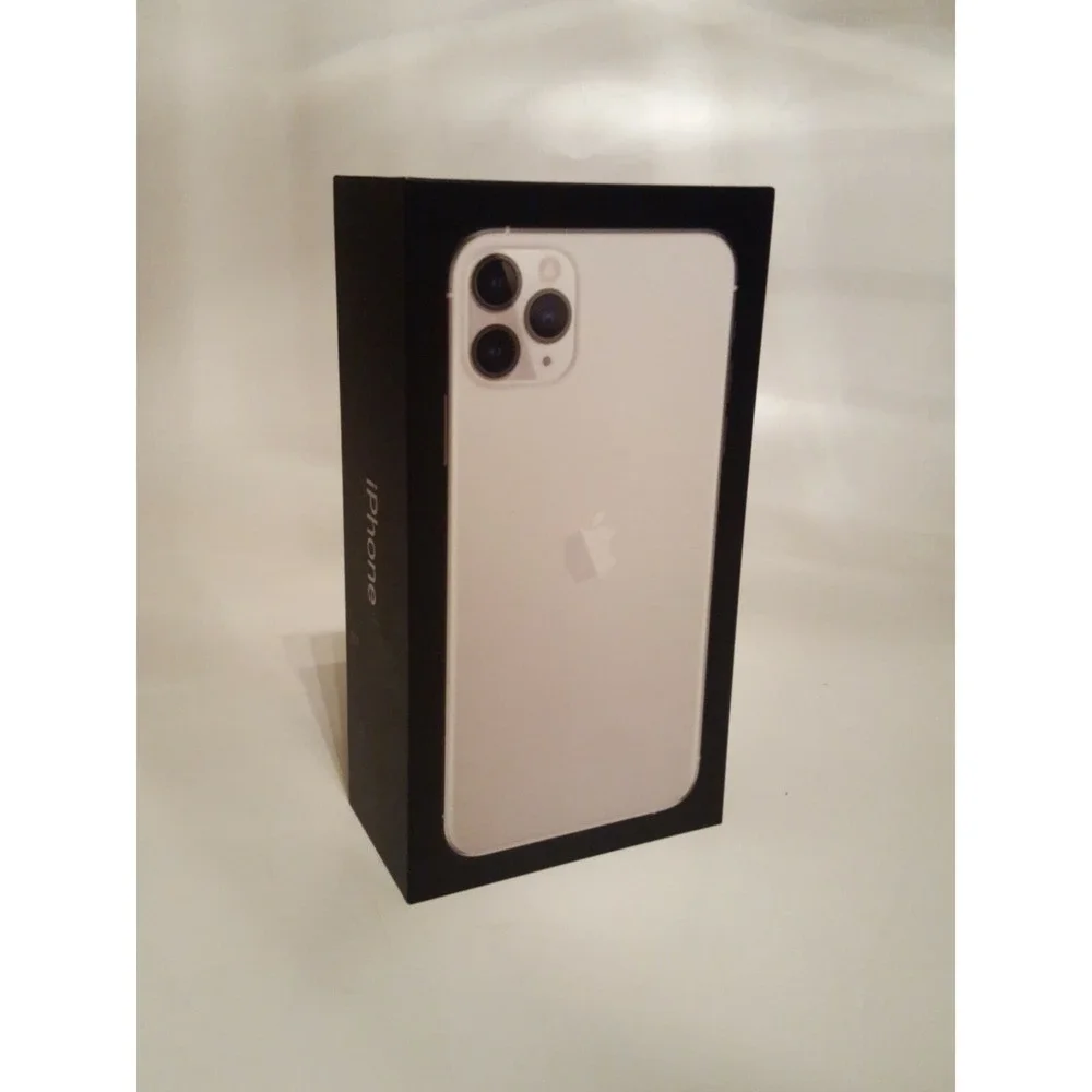 01 Original Apple  Empty Box Iphone 11 Pro Max Silver 256 gb EMPTY BOX